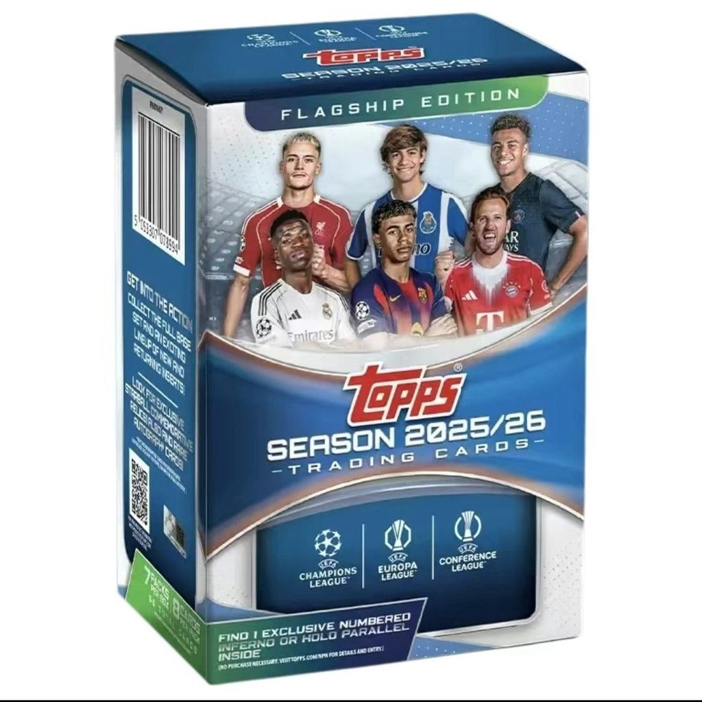 2526Topps สงครามยุโรป UCC มูลค่า Grenade Mystery Box Football Star Championship