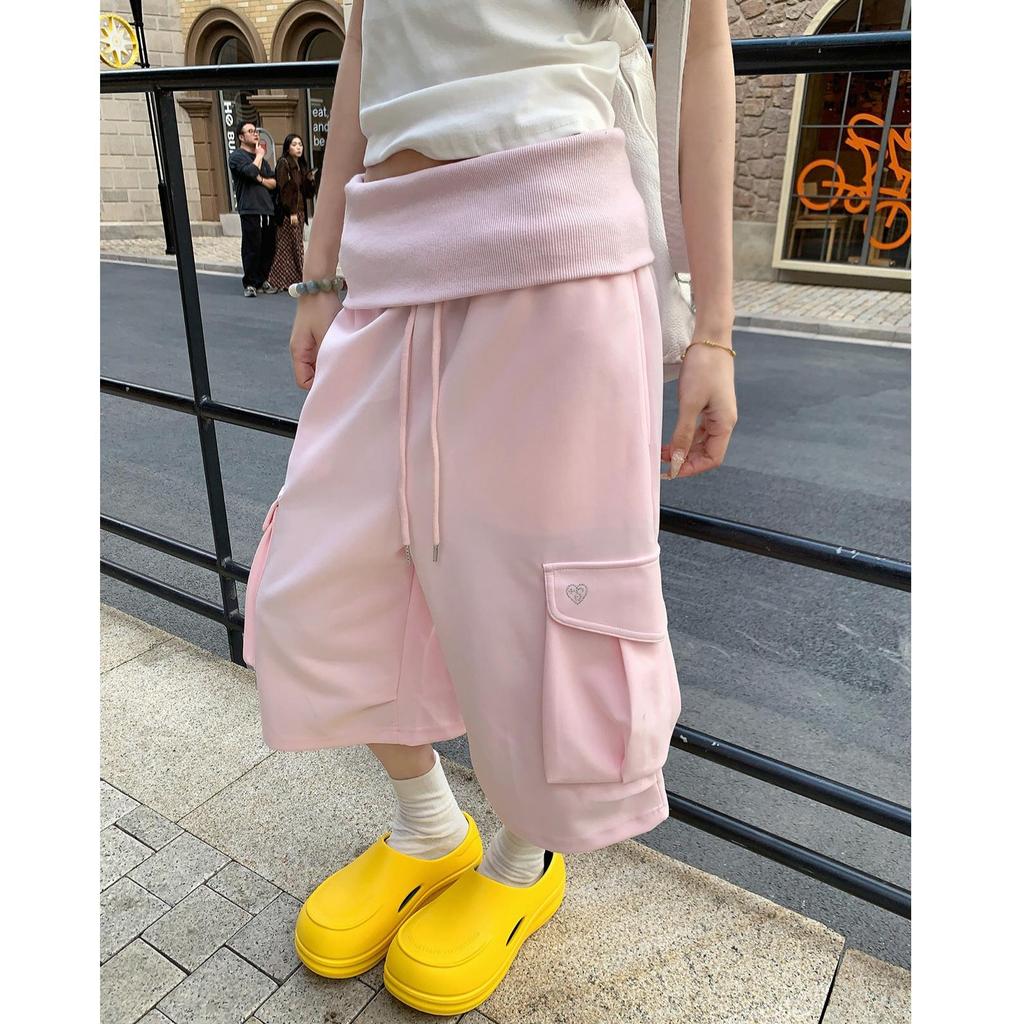 SUIKONE ซุยโคเนะ ใหม่กางเกงขาสั้นลําลองแบรนด์แฟชั่นอเมริกันหลายกระเป๋ากางเกงขาสั้นคาร์โก้คุณภาพสูง — صورة 6