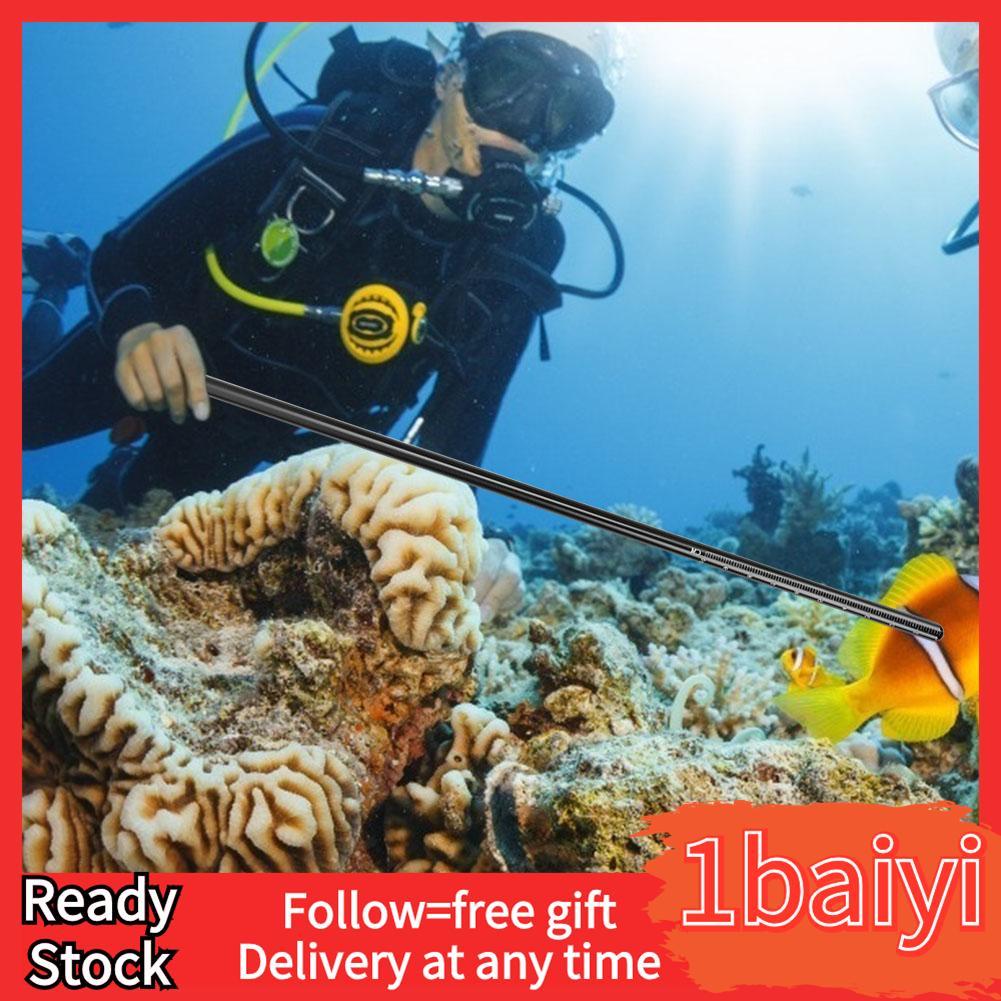 1baiyi Tbest Diving Pointer แท่งโลหะผสมอลูมิเนียมพร้อมการวัดและเชือกเส้นเล็กสำหรับการดำน้ำ (สีดำ) คั