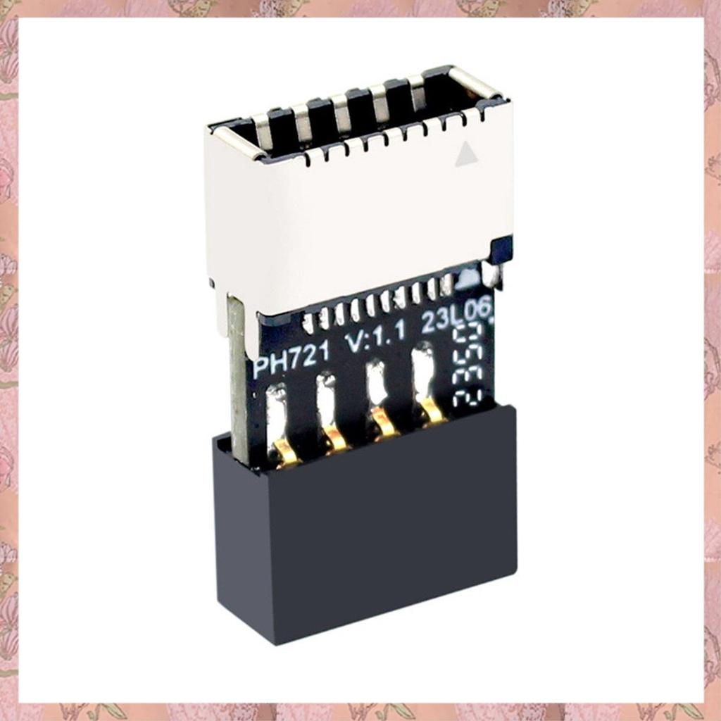 [h3w732xnj.ph] เมนบอร์ด USB2.0 9Pin to TYPE-E อะแดปเตอร์หญิงแชสซี TYPE-C ซ็อกเก็ต 9 พิน USB 2.0 Exte