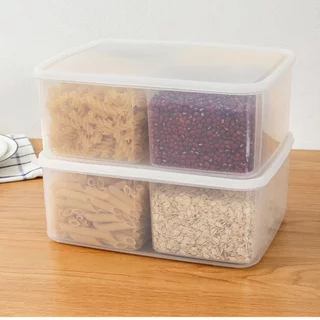 กล่องเก็บตู้เย็น 4 ตารางภาชนะบรรจุอาหาร Airtight Stackable ไมโครเวฟปลอดภัยห้องครัว