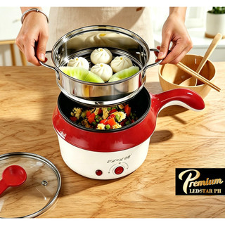 1.2L Mini Stainless Steel Grade Multi Cooker With Steamer Electric Frying Pan pot