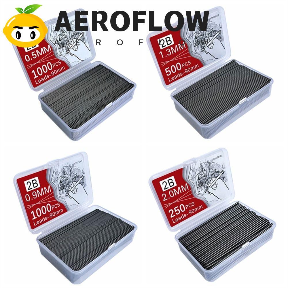 AEROFLOW ไส้ดินสอกดความจุขนาดใหญ่ 0.5 0.7 0.9 1.3 2.0 มม. ไส้ดินสอ Back To School 2B Sketching เปลี่