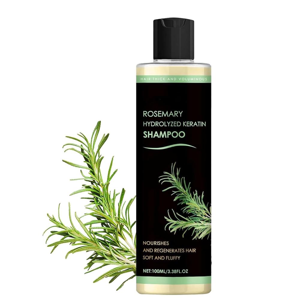 Rosemary Hydrolyzed Keratin Shampoo,Rosemary Leaf Oil Shampoo, บํารุงผม, สําหรับ Stronger, Soft and 