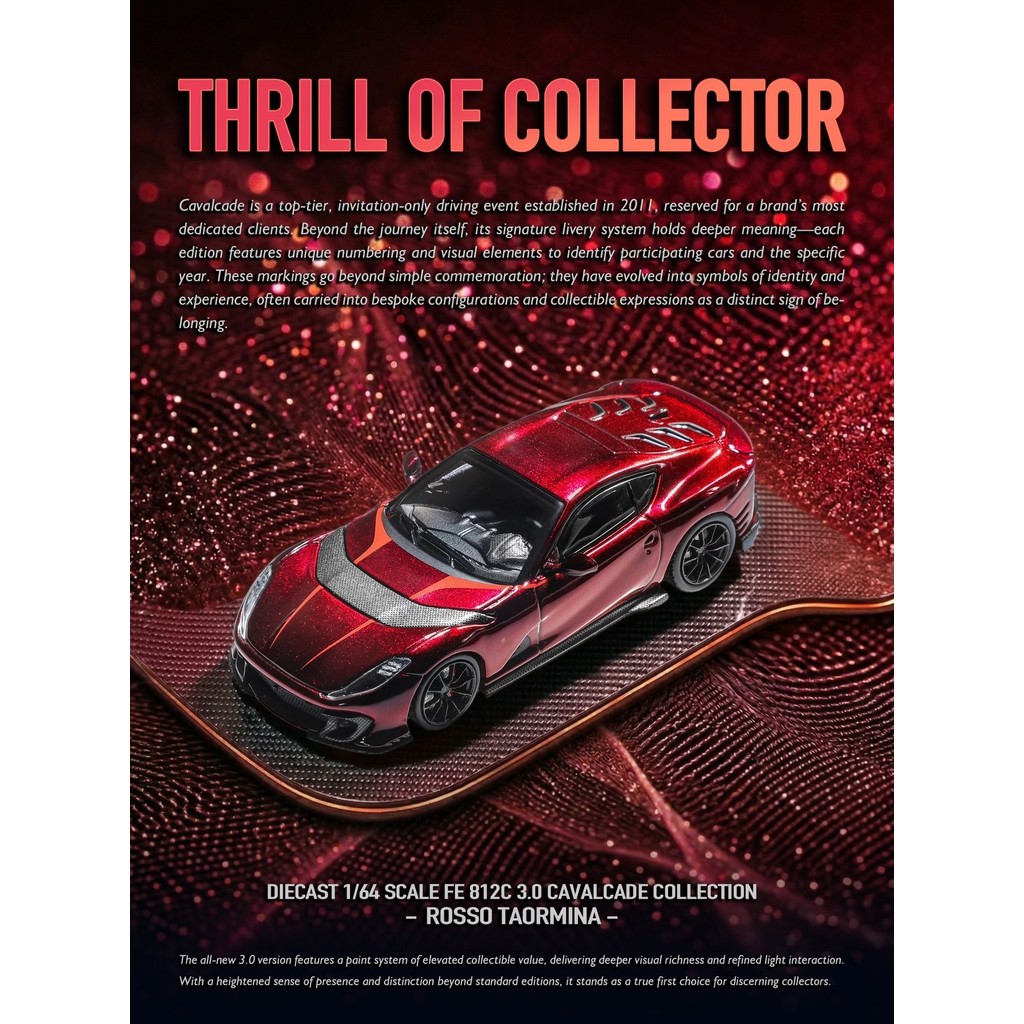 [คลังสินค้าพร้อม 1] Fumei TOC 1/64 Ferrari Ferrari 812C โลหะสีเขียว 218 Fumei TOC 1/64 Ferrari Ferra
