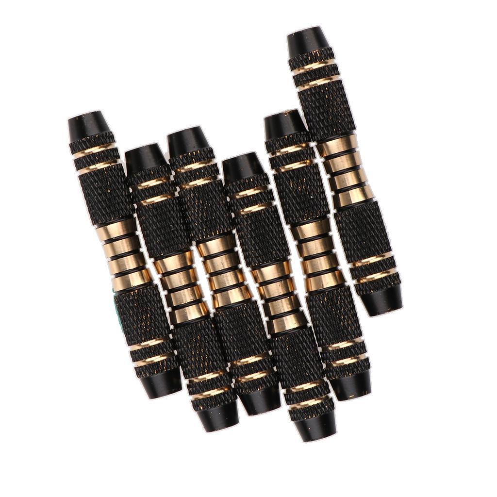 [Lszcx6l] 6 ชิ้น 16g Dart เปลี่ยนบาร์เรลสําหรับ Soft Tip Dart และ Steel Tip Dart 6PCS สีดํา