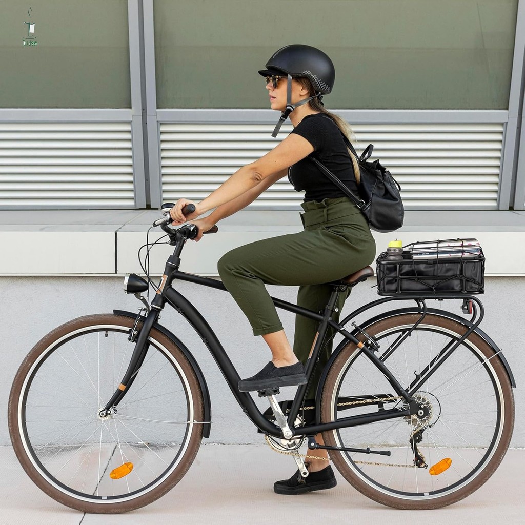 ตะกร้าจักรยานขนาดใหญ่ด้านหลัง ทนทาน พร้อมตาข่าย สำหรับจักรยานและ E-Bikes