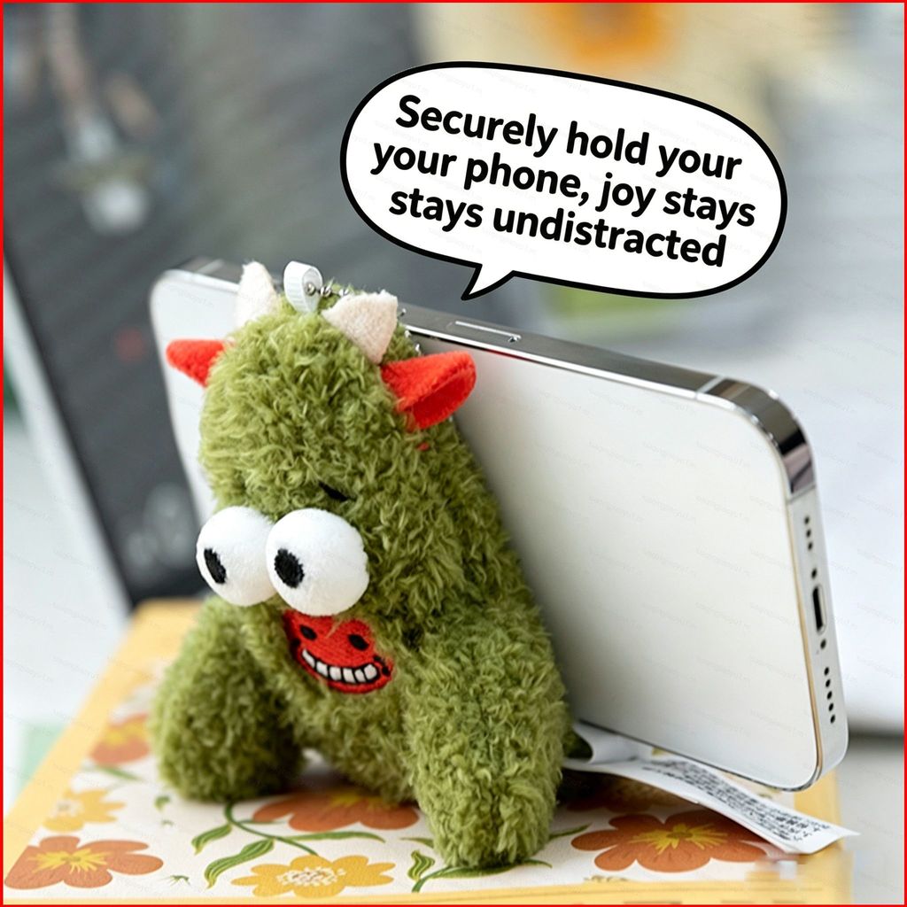 HQ น่ารักตลกสัตว์ Series Plushie Plushie ขาตั้งโทรศัพท์กระเป๋า Charm