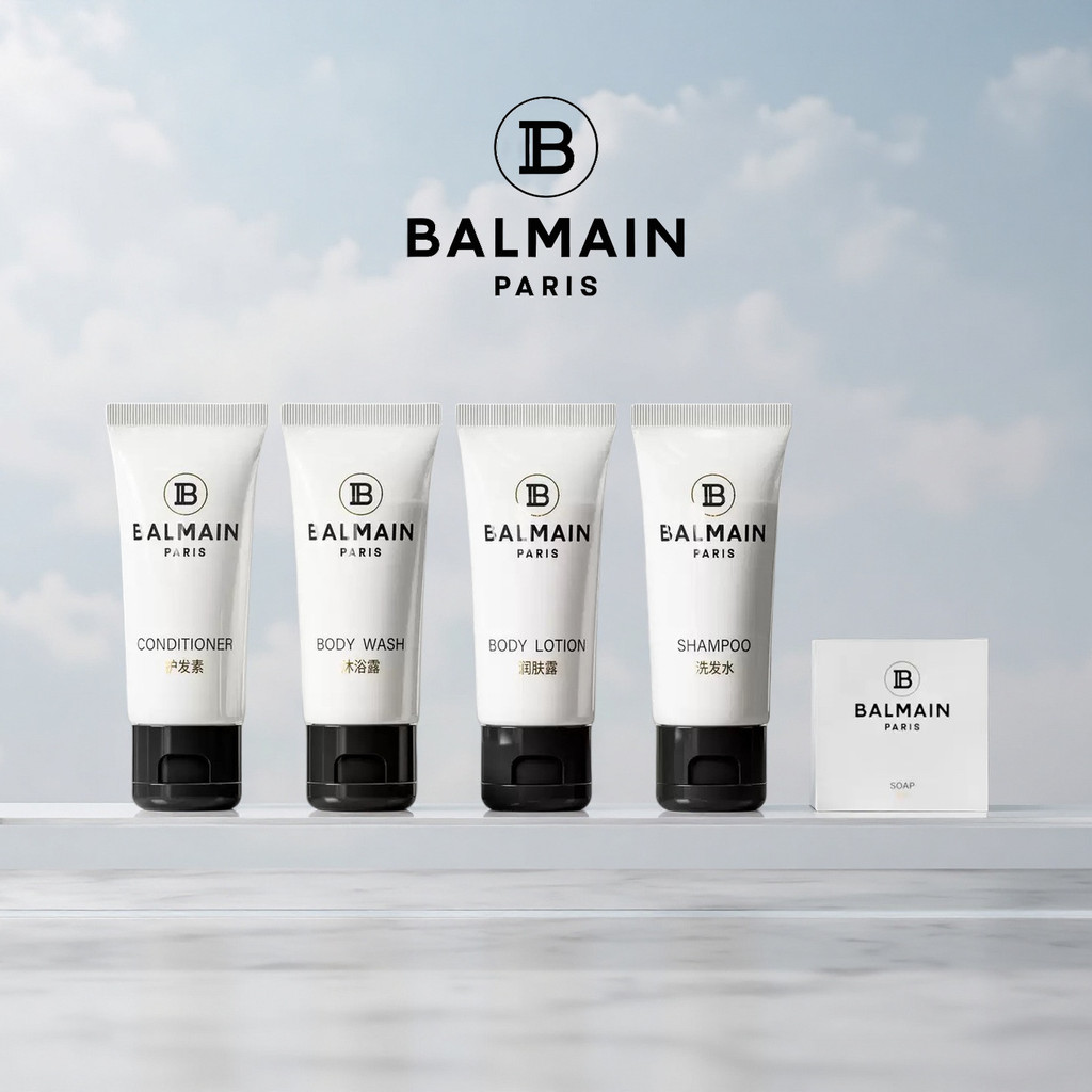 [2 ขวด] Balman Shampoo Body Wash BALMAIN Junyue Hotel 35ml Conditioner Body Lotion Same Style Travel