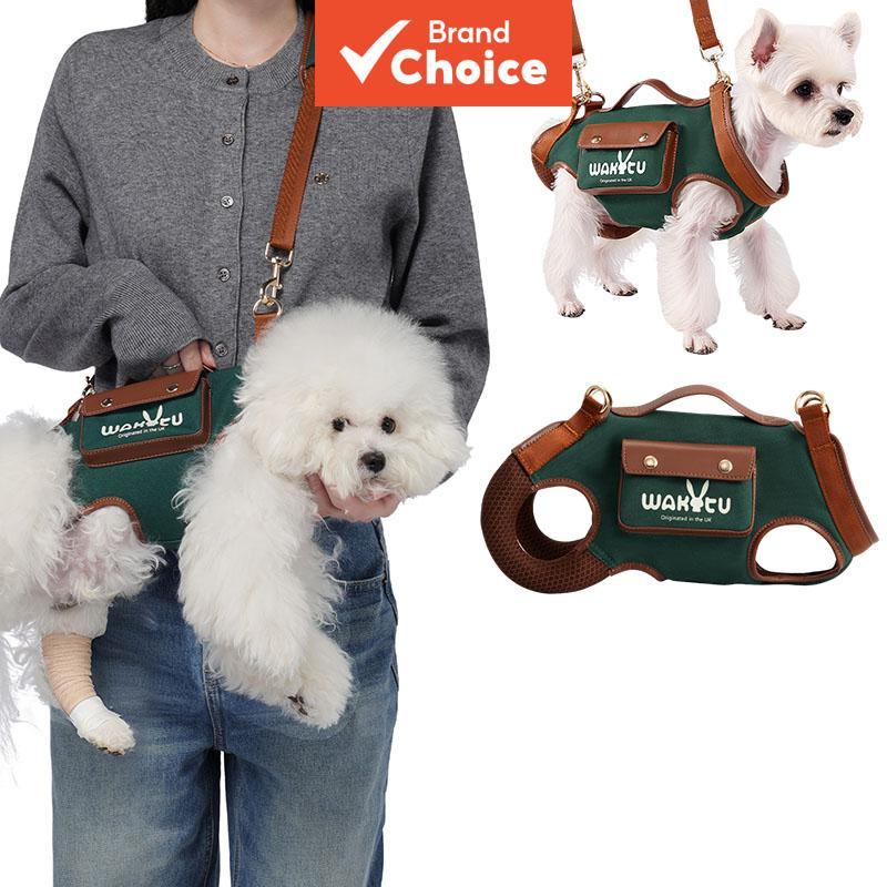 Wakytu Multi-Functional Traction Dog Bag Portable Breathable Pet Backpack For Senior Injured Pets