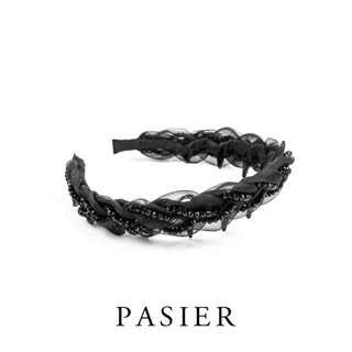 PASIER ที่คาดผมกันลื่นเจ้าหญิงปารีส รุ่น 3.0 ผ้าซาตินนุ่ม เครื่องประดับผม FB1658