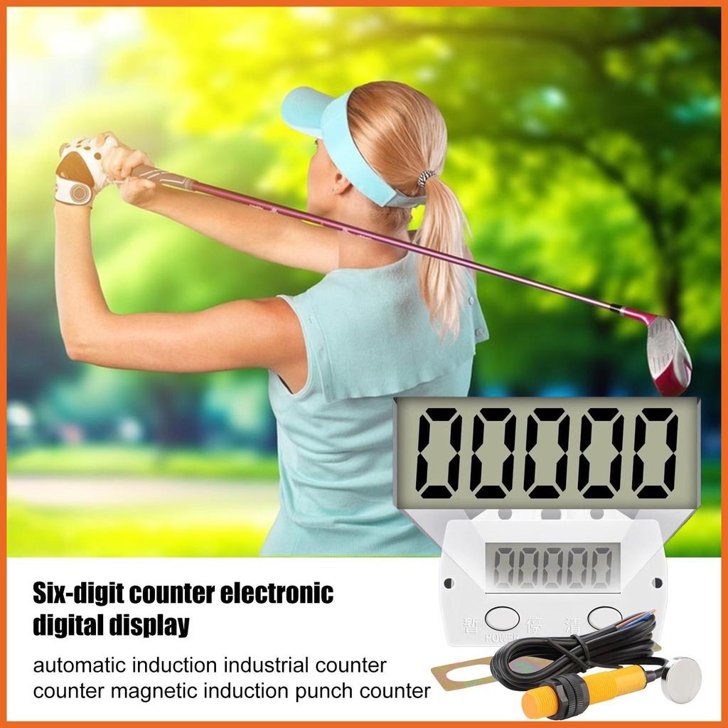 Digital Tally Counter Automatic Digital Counter Industry Tally Counter 6 หลักจํานวน Count Clicker Co