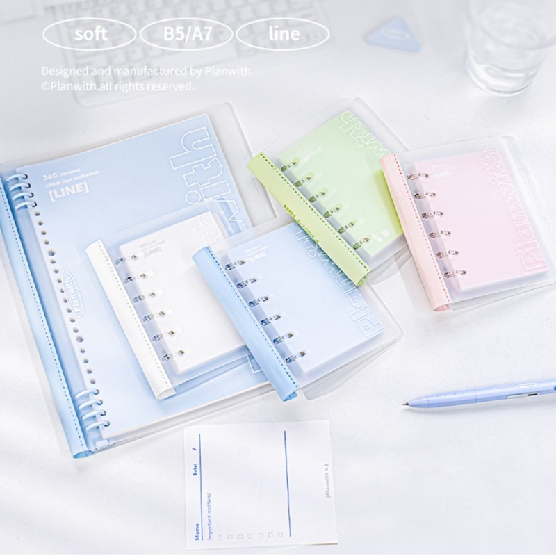 Stat Journal Planner A7 ขนาดโน้ตบุ๊คสําหรับบันทึกและวารสารเขียนหน้าที่ถอดออกได้