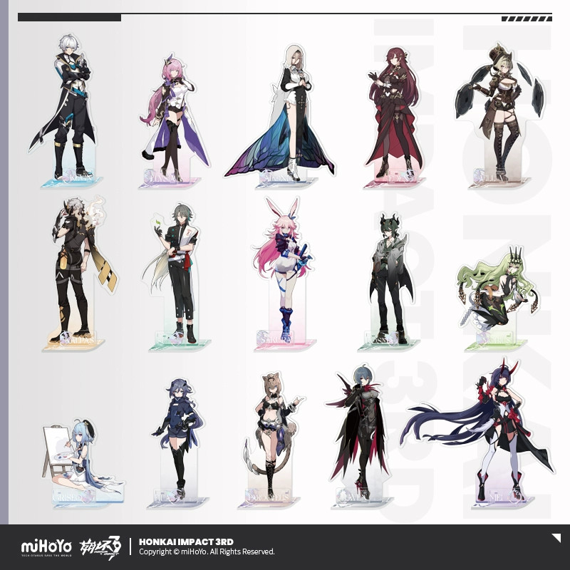 Sunsyea Honkai Impact 3rd สินค้าอย่างเป็นทางการ miHoYo เดิมแท้ WSLT Elysian Realm Series ขาตั้งอะคริลิค Elysia