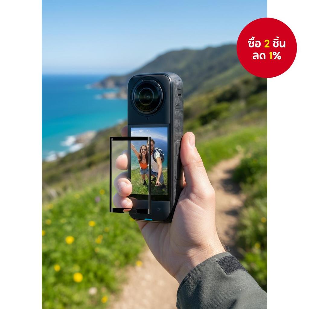 ฟิล์มกันรอยหน้าจอสําหรับ Insta360 X4 และ Insta360 X5