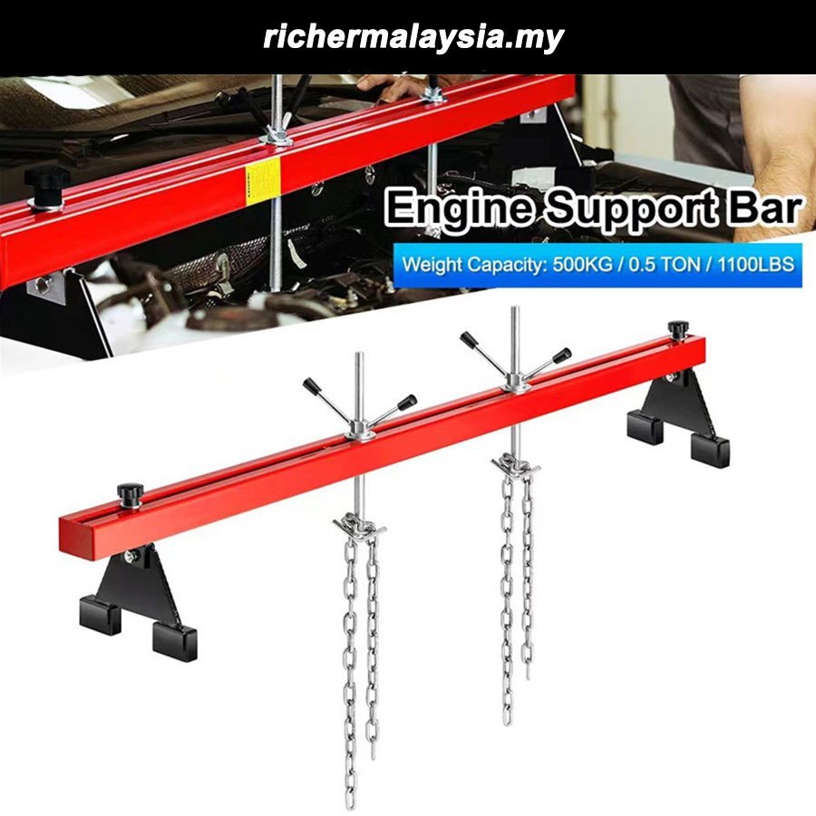 1.5m / 1.8m x 500kg / 0.5 Ton Engine Support Bar Heavy Duty Automotive Support Tool Maximum Transver