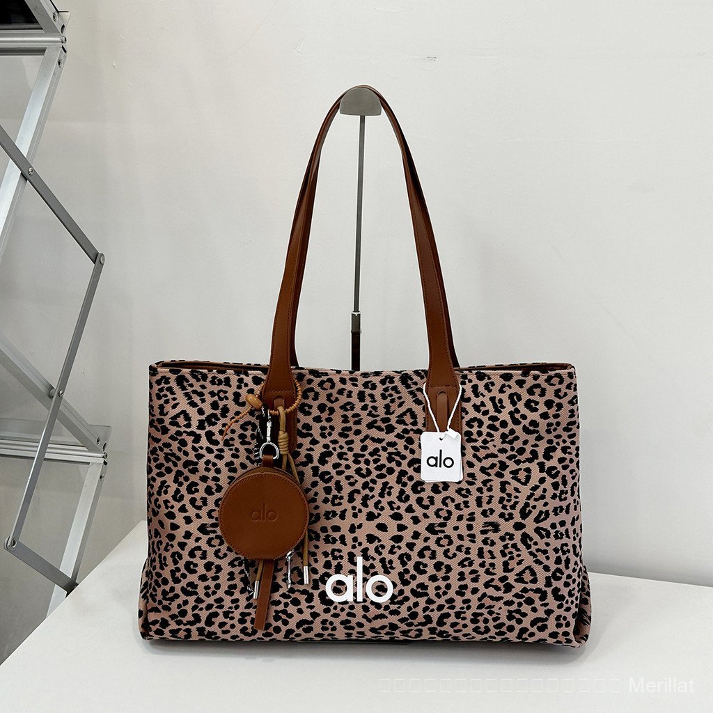 alo Tote Bag Black and White Black and Red Leopard Print Handbag bags European and American Style La