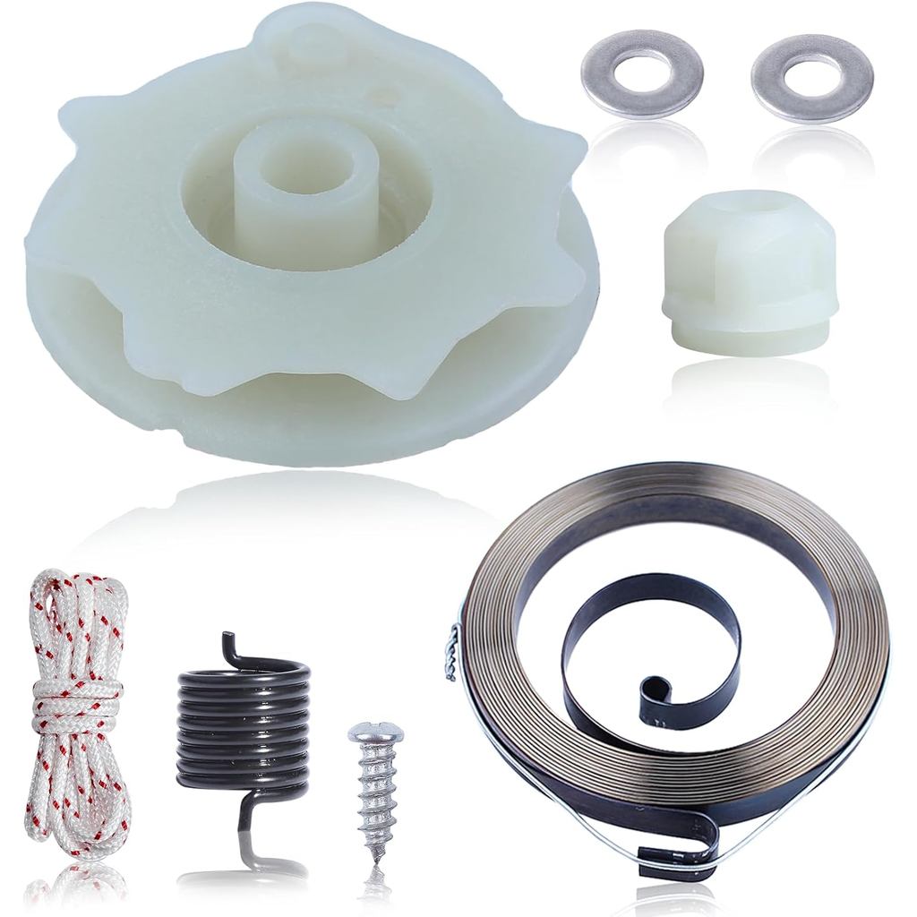 Adefol Chainsaw Recoil Starter Pulley Spring Kit สําหรับ Poulan PP4218 PP4620AV PPB4018 SM4218AV พร้