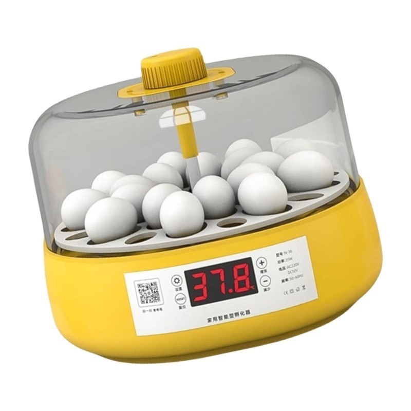 ตู้ฟักไข่เปิดไข่อัตโนมัติ - ความจุไข่ 18 ฟองพร้อมระบบควบคุมอุณหภูมิความชื้น 360 ดู - รูปที่ 4