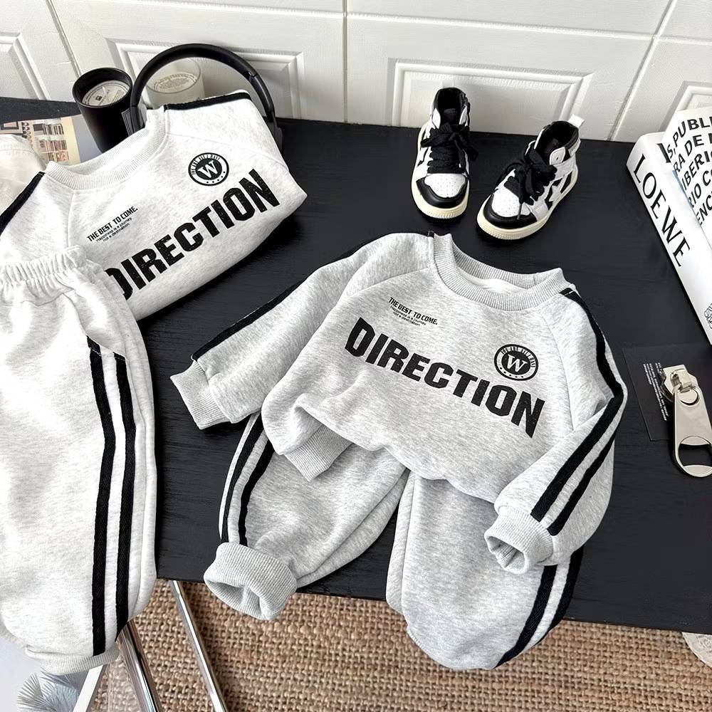 พร้อมส่ง 🎉🎉เสื้อผ้าเด็ก ชุดกันหนาว แขนยาว+ขายาว แฟชั่นสไตล์เกาหลี🎉🎉