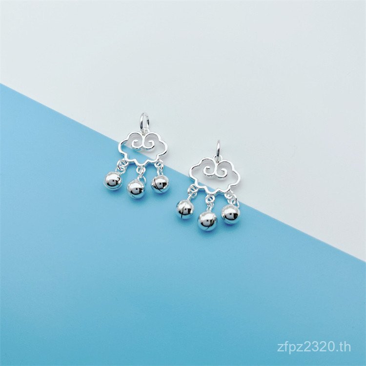 จี้เงินสเตอร์ลิง s925 ลายรูยิและเมฆมงคล พร้อมล็อค DIY อุปกรณ์เสริมสร้อยคอBell 85HC