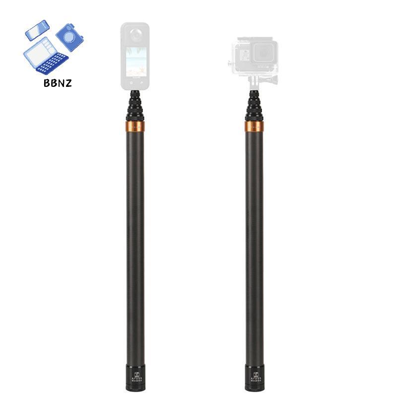 [BBNZ] คาร์บอนไฟเบอร์ที่มองไม่เห็น Extended Edition Selfie Stick เสาขยายแบบปรับได้สําหรับ Insta360 กล้องพาโนรามา Action กล้อง TH