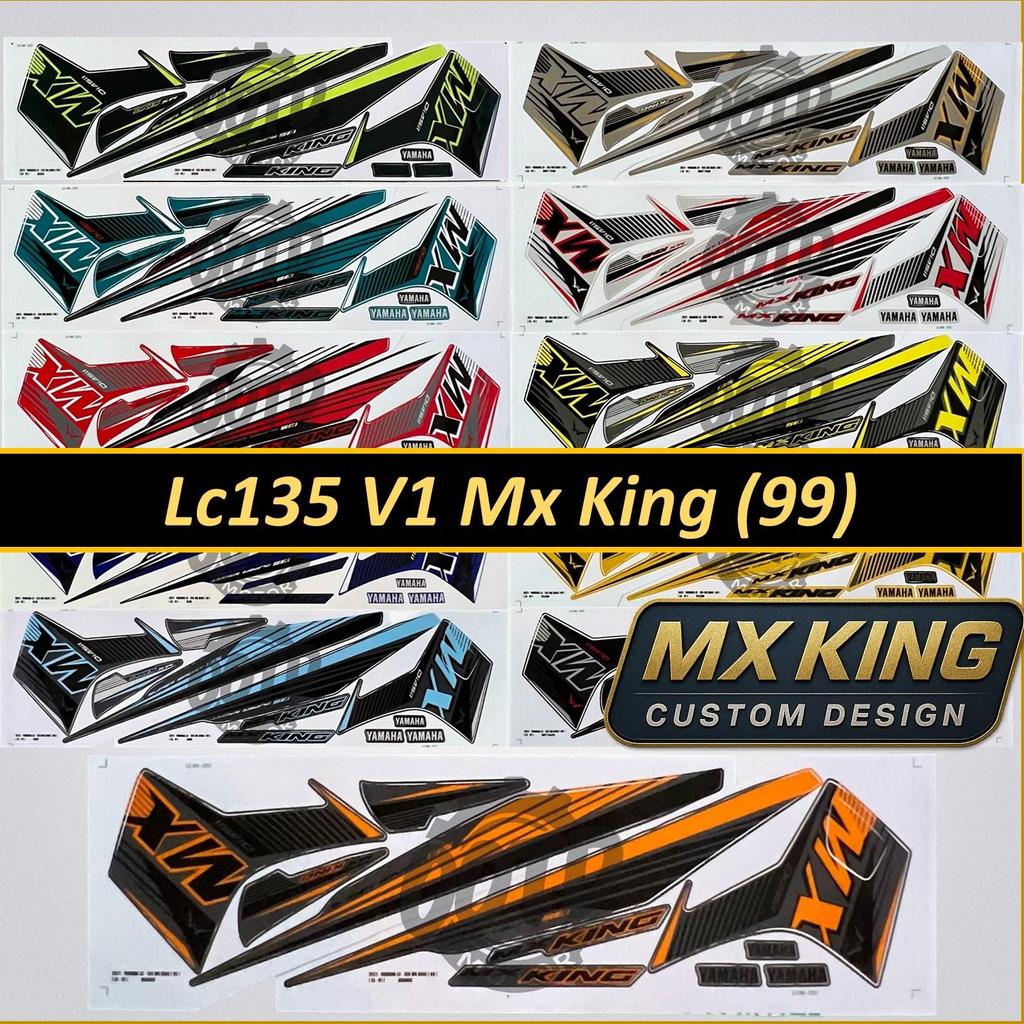 Yamaha Lc 135 V1 Mx King (99) Custom Design Motor Stiker Body Cover Sticker Stripe Automotive Motorc