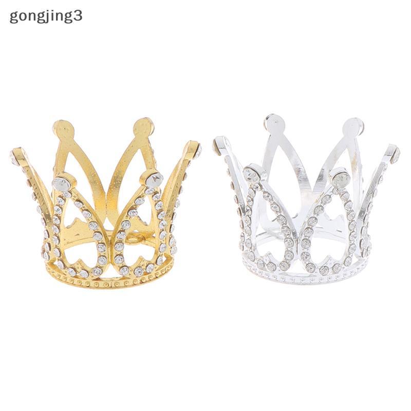 Gongjing3 Crown Princess Topper คริสตัลเพิร์ลเด็กเครื่องประดับผม Party Decor th