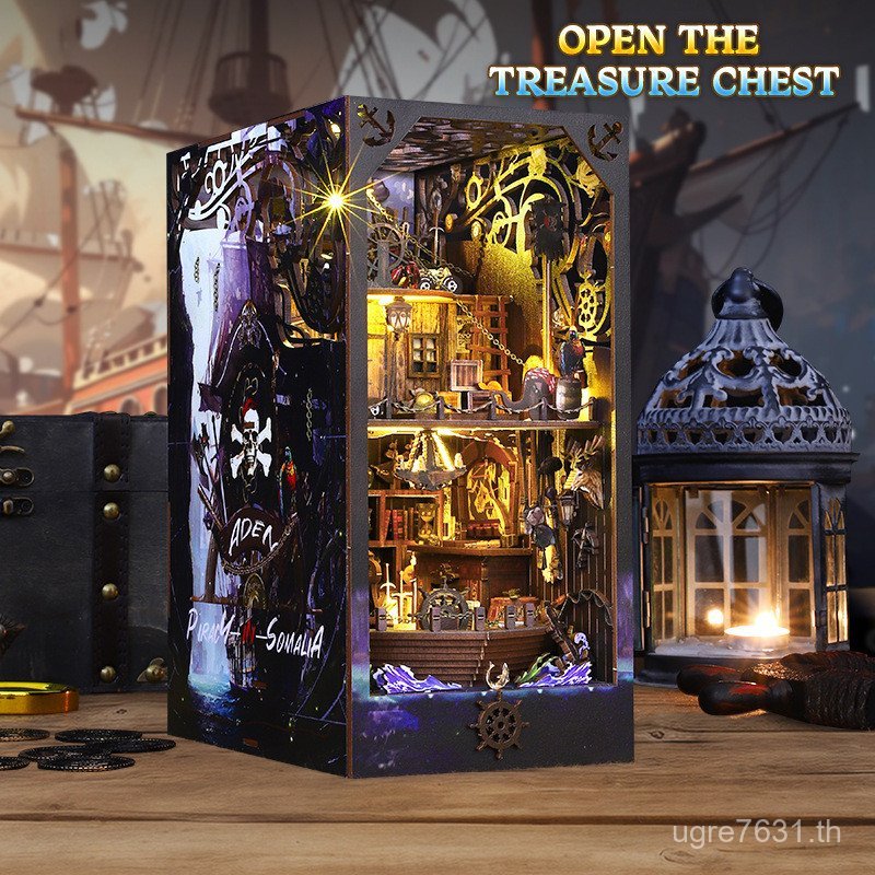 เด็กชายประกอบผลิตภัณฑ์ใหม่รุ่น Yading DIY Cross-Border สามมิติ diy Hut Pop-Up Bookend Handmade Booke