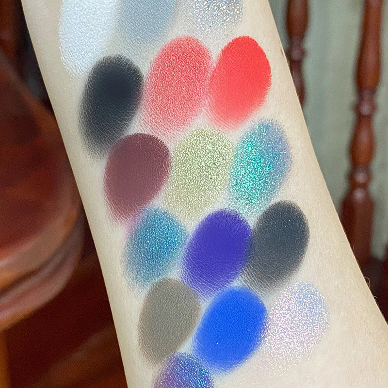 New Listing#Latin Dance Competition Special Eyeshadow Palette Matte Pearlescent Sequins Cosmetics co