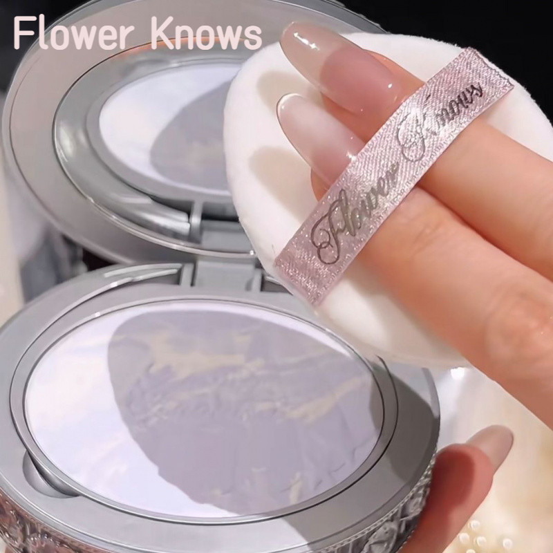 ดอกไม้ Knows Shell Pearl Honey Powder แต่งหน้ายาวนานควบคุมน้ํามัน Clear Matte Brightening แต่งหน้า Soft Core Base แต่งหน้า Fine Skin-Fine ผิวแป้งเค้กแต่งหน้าแป้ง - รูปที่ 2