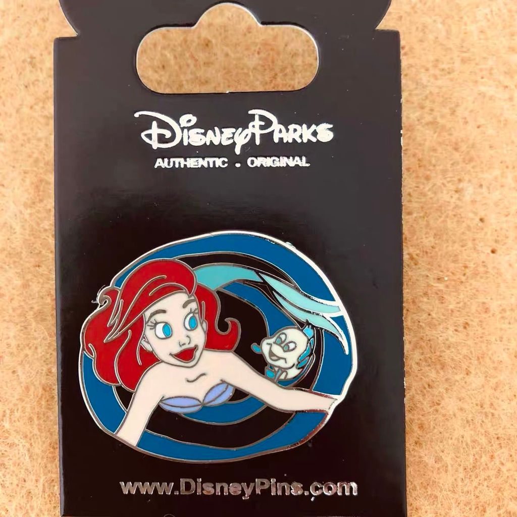 Disney Badge disney pin disney pin disney Mermaid Mermaid Princess Ariel Badge/Beads 2512.22