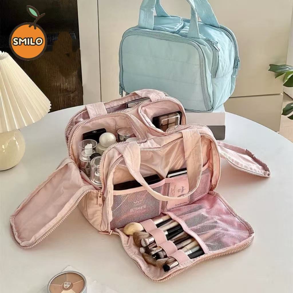SMILO ของใช้ cosmetic bag อเนกประสงค์ กระเป๋าห้องน้ำ สำหรับผู้หญิง กันน้ำ พกพาสะดวก สำหรับผู้หญิง