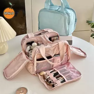 SMILO ของใช้ cosmetic bag อเนกประสงค์ กระเป๋าห้องน้ำ สำหรับผู้หญิง กันน้ำ พกพาสะดวก สำหรับผู้หญิง