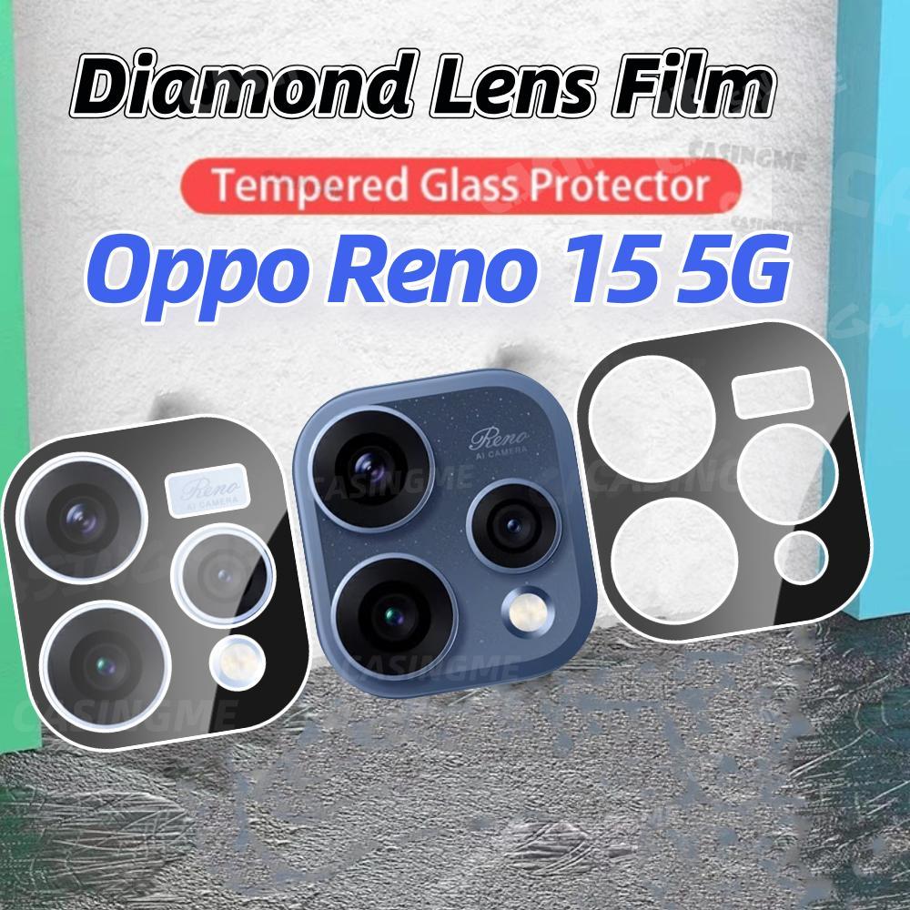 Oppo Reno 15 5G 2025 Full Coverage 3Dเลนส์กล้องสําหรับOppo Reno 15 Reno15 15Reno OppoReno15 Pro 15F F 5Gกล้องป้องกันฟิล์มกระจกนิรภัยคลุมทั้งหมดเลนส์กระจกป้องกัน