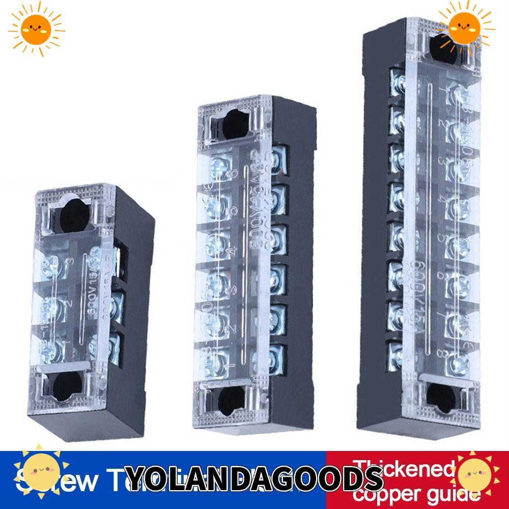YOLANDAGOODS1 Terminal Block, Dual Row With Screws Block Terminal, Terminal Block Connector ขั้วต่อส