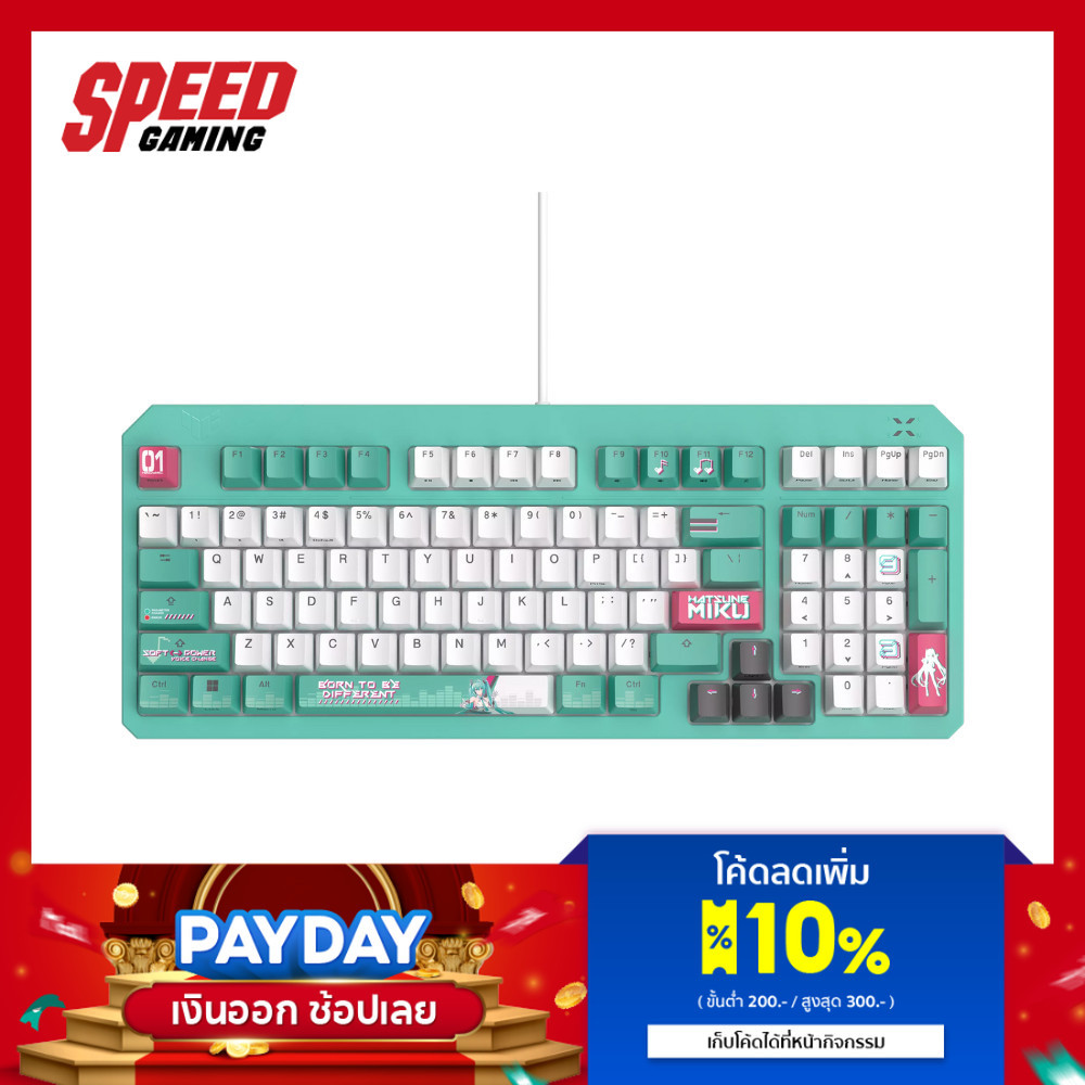 ASUS TUF K3 GEN II Hatsune Miku Edition 96% (Blue/Red Switch) Keyboard (คีย์บอร์ด) By Speed Gaming