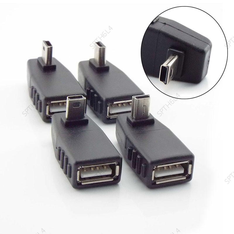 Mini USB 5pin ชาย USB หญิงเชื่อมต่ออะแดปเตอร์ OTG สําหรับรถยนต์ MP3 MP4 แท็บเล็ตโทรศัพท์ U-Disk TH6L