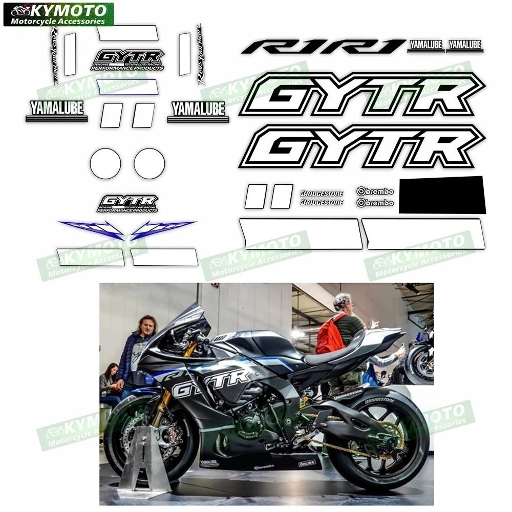 สําหรับ Yamaha YZF-R1 YZF R1 GYTR อุปกรณ์เสริมรถจักรยานยนต์สติกเกอร์ Fairing ตกแต่งรถเต็มรูปแบบสะท้อ