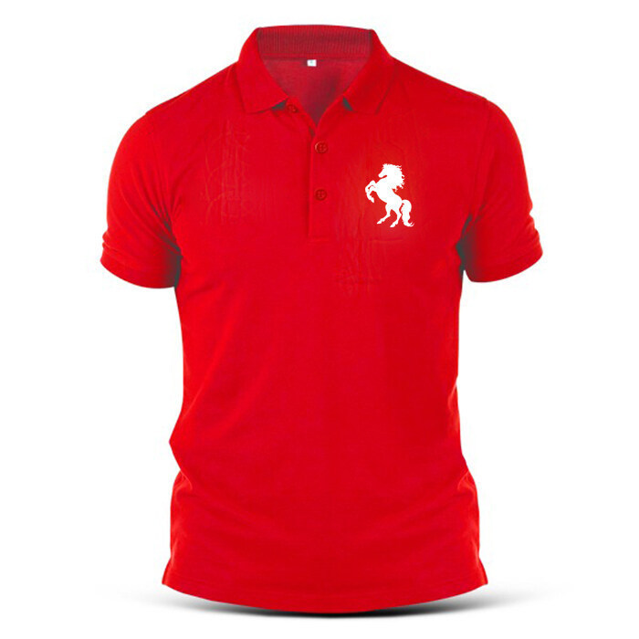 CNY 2026 New Arrivals Horse New Year Polo Shirt ผ้าฝ้ายพรีเมี่ยม 100% CNY 新年衣服2026
