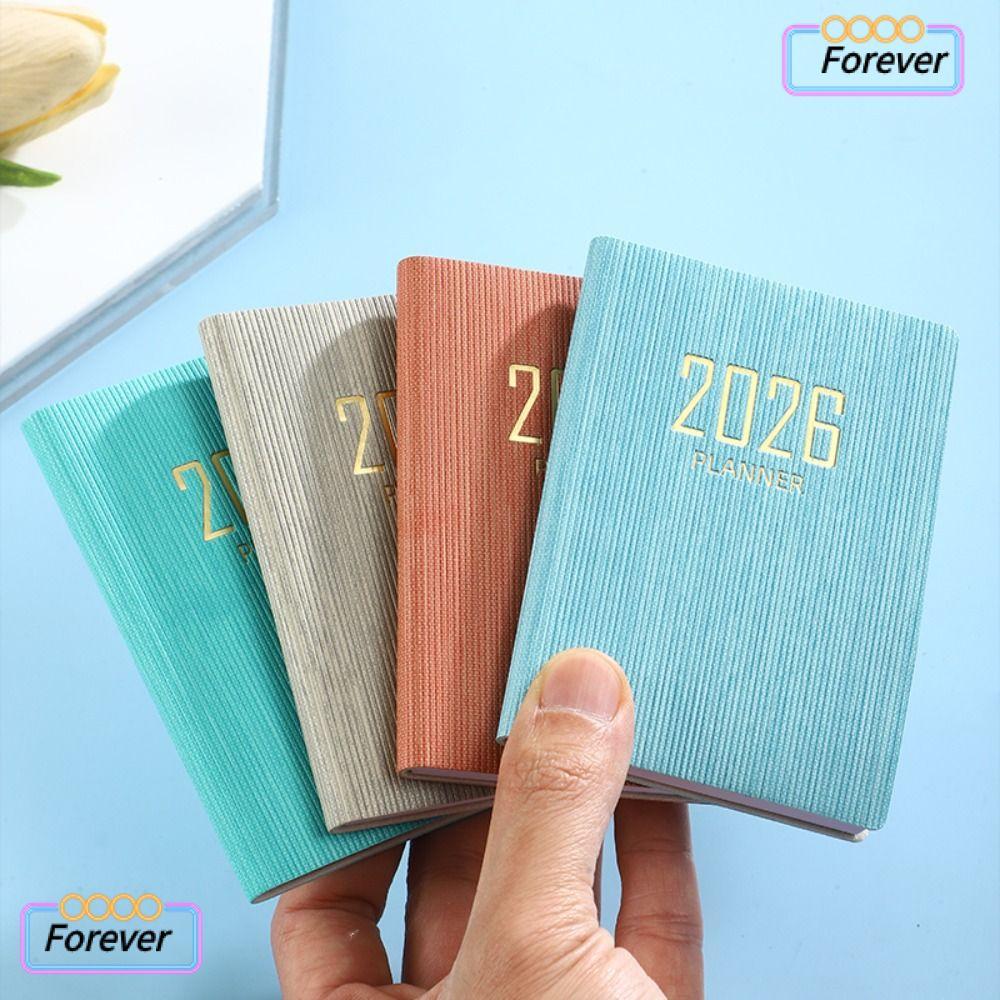 FOREVER 2026 Agenda Book, A7 พร้อมสมุดนัดหมายปฏิทิน, สมุดพกพาขนาดเล็ก, นักเรียน