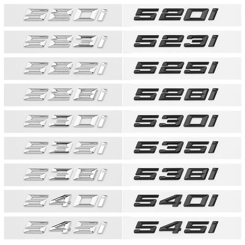 BMW 5 Series โลหะรถสติกเกอร์ด้านหลังตัวอักษร 520i 523i 525i 528i 530i 535i 540i Auto Trunk Emblem Ba