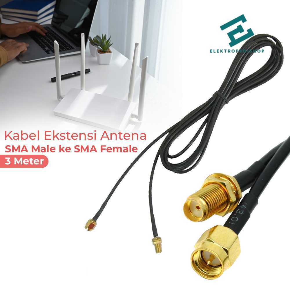 3M ชายหญิง SMA Modem Router Antenna Extension Cable - C390 Limited Stock | | จัดส่งที่รวดเร็ว | สินค