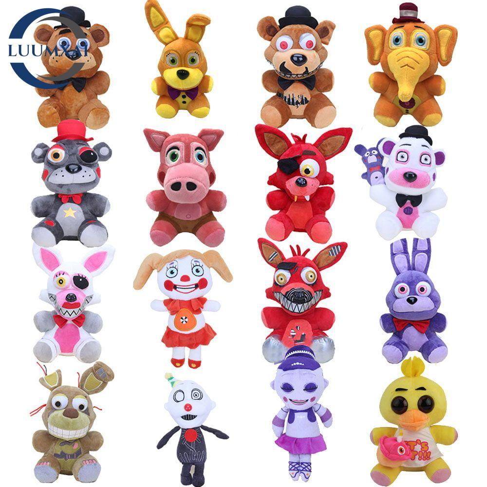 LUUMXAI FNAF ของเล่นตุ๊กตาเด็กวันเกิดการ์ตูน Fazbear ของเล่น