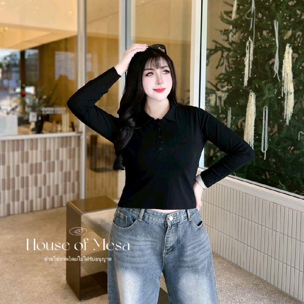 Plussize ครอปคอปกสาวอวบ เสื้อครอปเอวลอย อก 38-58 นิ้ว - รูปที่ 3