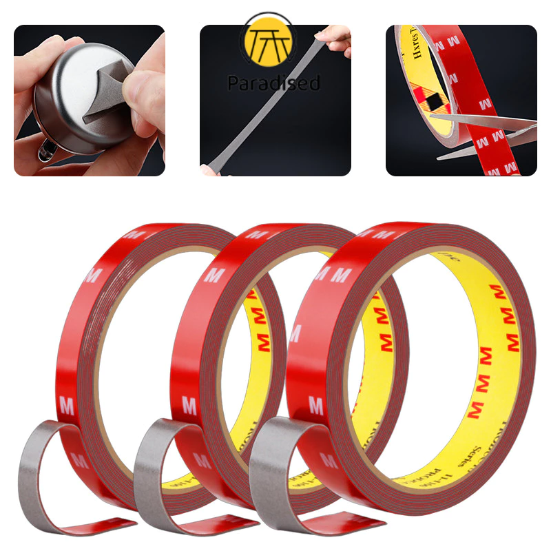 PAเทปกาว2หน้า 3M VHB-5608 แรงยึดติดสูง กาว2หน้าไม่ทิ้งคราบ เทปกาวสองหน้า3M ติดผนัง ติดรถยนต์