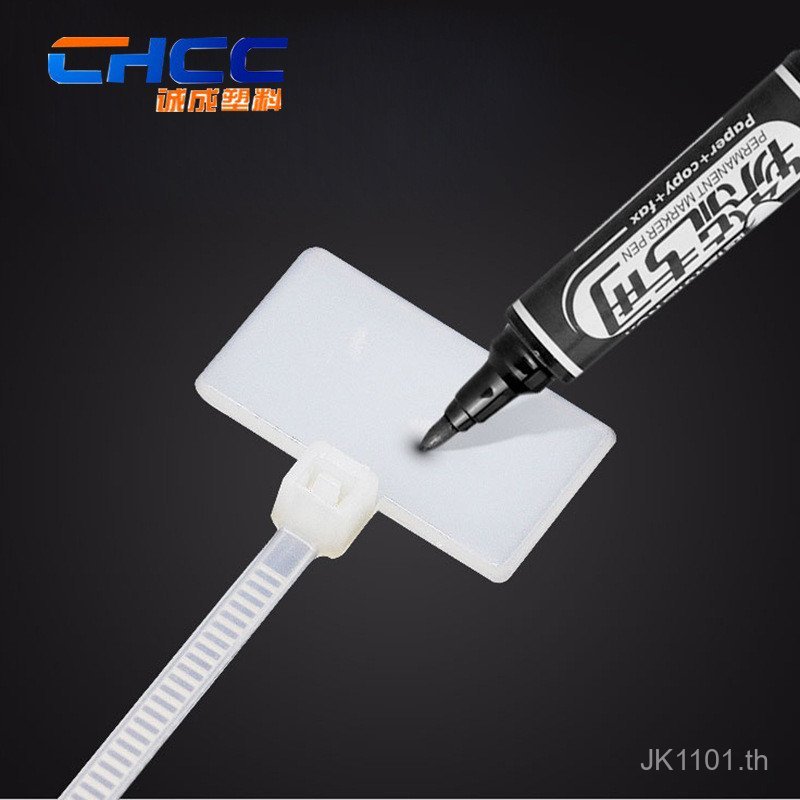 ป้ายพลาสติกป้ายสายผูกไนลอนพลาสติกผูกสาย 3 * 100 150 * 4 * 200 et9โวลต์