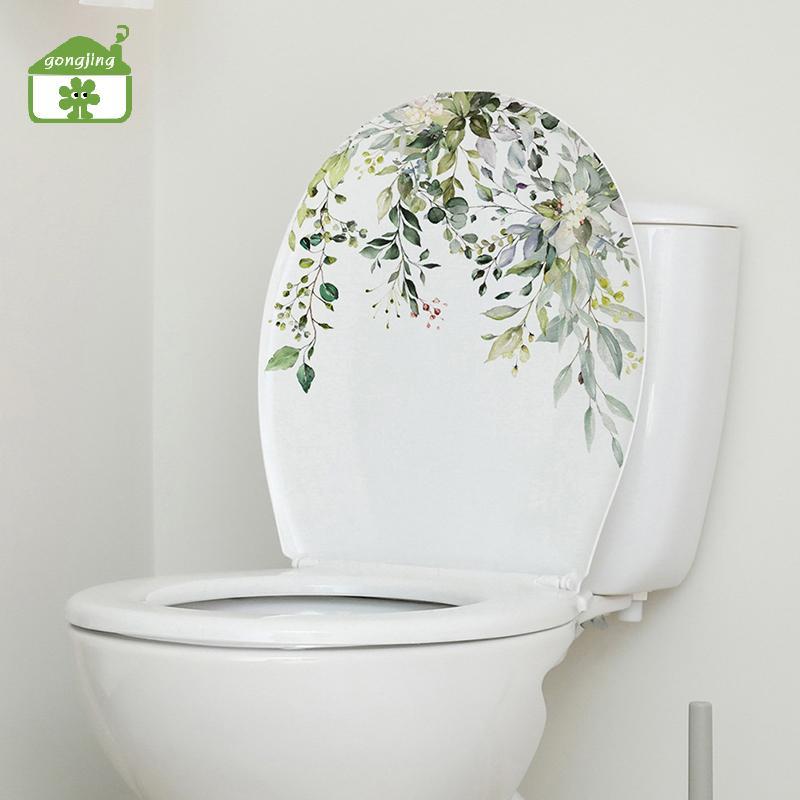 [Gong] พืชสีเขียวใบสติ๊กเกอร์ติดผนังห้องน้ําห้องน้ําตกแต่งห้องนั่งเล่นตู้ตกแต่งบ้านDecals Beautify Selfกาวภาพจิตรกรรมฝาผนังth - รูปที่ 3