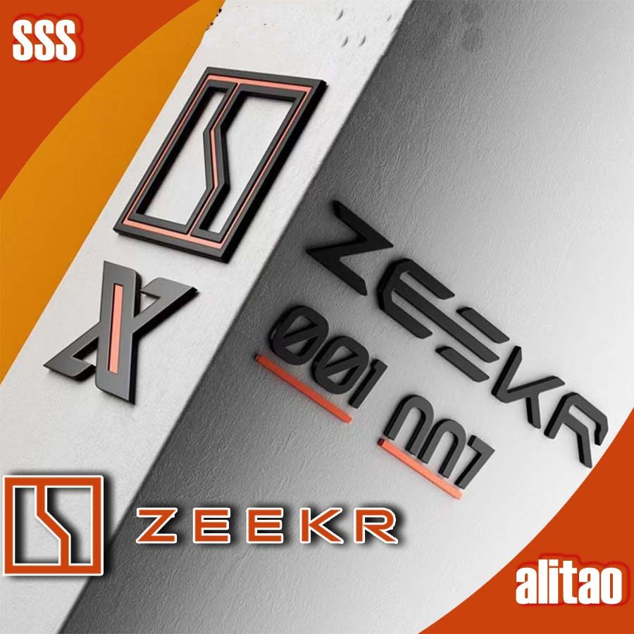 [READY]ZEEKR X Tailgate Emblem Sticker ZEEKR 7X Body Kit zeekr009 001 Car Decoration Accessories T5I
