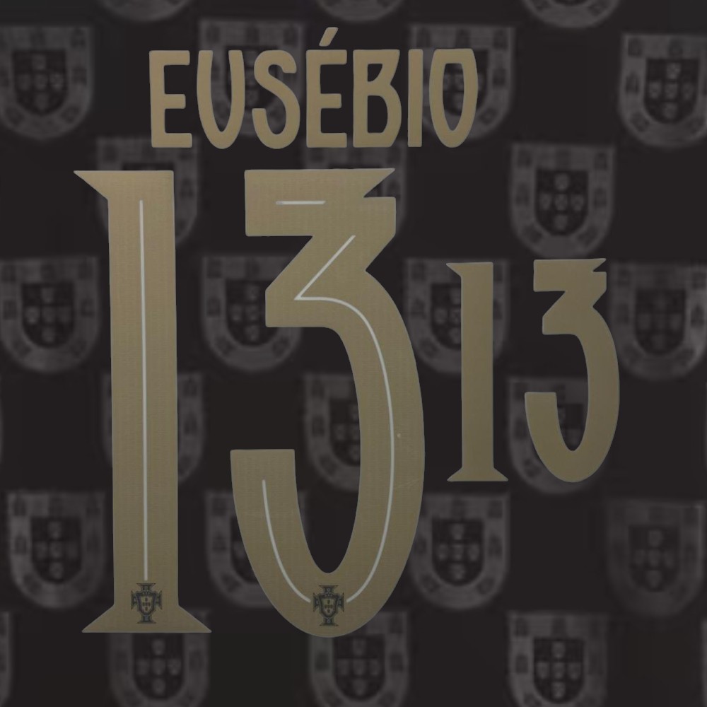 อย่างเป็นทางการ EUSEBIO 13 2025 Portugal Black Special Edition Eusebio Print